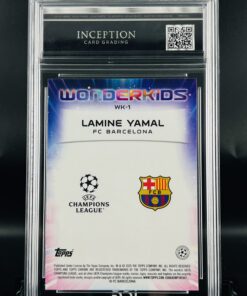 Cromo Lamine Yamal Topps Wonderkids mint 9 inception card grading