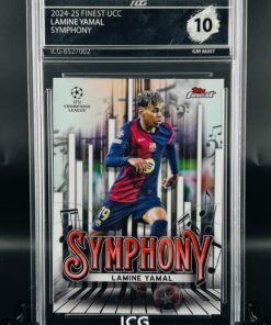 Cromo Lamine Yamal topps finest symphony gm mint 10 inception card grading