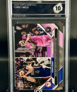 Cromo Lionel Messi / Steph Curry topps now MLS gm mint 10 inception card grading