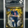 Cromo Kylian Mbappé topps gold drip gm mint 10 inception card grading