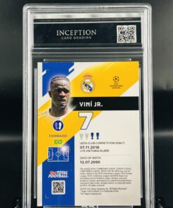 Cromo Vinicius JR Greatest show topps ttf /99 gm mint 10 inception card grading