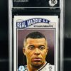 Cromo Kylian Mbappe topps Living set gm mint 10 inception card grading