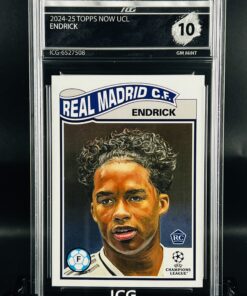 Cromo Endrick topps living set gem mint 10 inception card grading