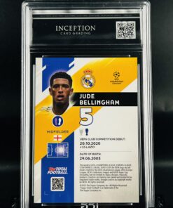 Cromo Jude Bellingham /25 GEM MINT 10 Topps TTF Storm ICG Inception Card Grading