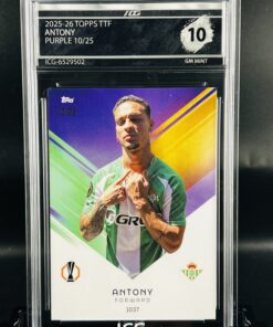 Cromo Antony /25 GEM MINT 10 Topps TTF ICG Inception Card Grading