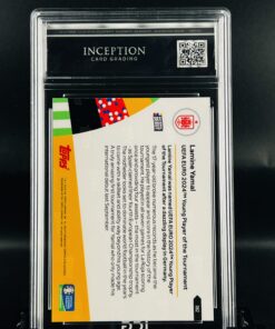 Cromo Lamine Yamal Eurocopa gem mint 10 inception card grading