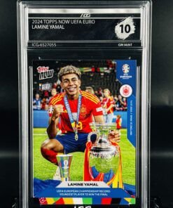 Cromo Lamine Yamal Eurocopa gem mint 10 inception card grading