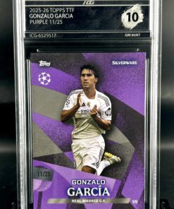 Cromo Gonzalo Garcia /25 GEM MINT 10 Topps TTF ICG Inception Card Grading