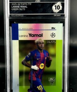 Cromo Lamine Yamal /75 GEM MINT 10 Topps TTF ICG Inception Card Grading