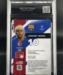 Cromo Lamine Yamal /75 GEM MINT 10 Topps TTF ICG Inception Card Grading