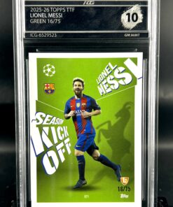 Cromo Lionel Messi /75 GEM MINT 10 Topps TTF ICG Inception Card Grading