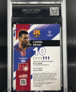 Cromo Lionel Messi /75 GEM MINT 10 Topps TTF ICG Inception Card Grading