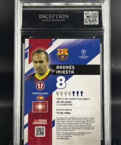Cromo Andres Iniesta /10 GEM MINT 10 Topps TTF ICG Inception Card Grading
