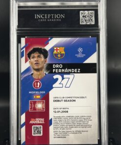 Cromo Dro Fernandez /10 GEM MINT 10 Topps TTF ICG Inception Card Grading