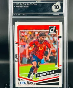 Cromo Lamine Yamal Rookie panini donruss gm mint 10 inception card grading