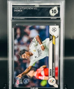 Cromos de futbol - Endrick GEM MINT 10 TOPPS NOW youngest ucl goalscorer - Inception Card Grading