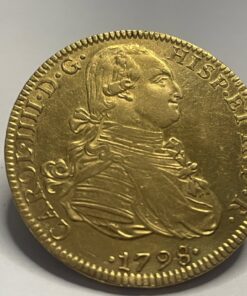8 escudos 1798 Mexico F M Carlos IIII