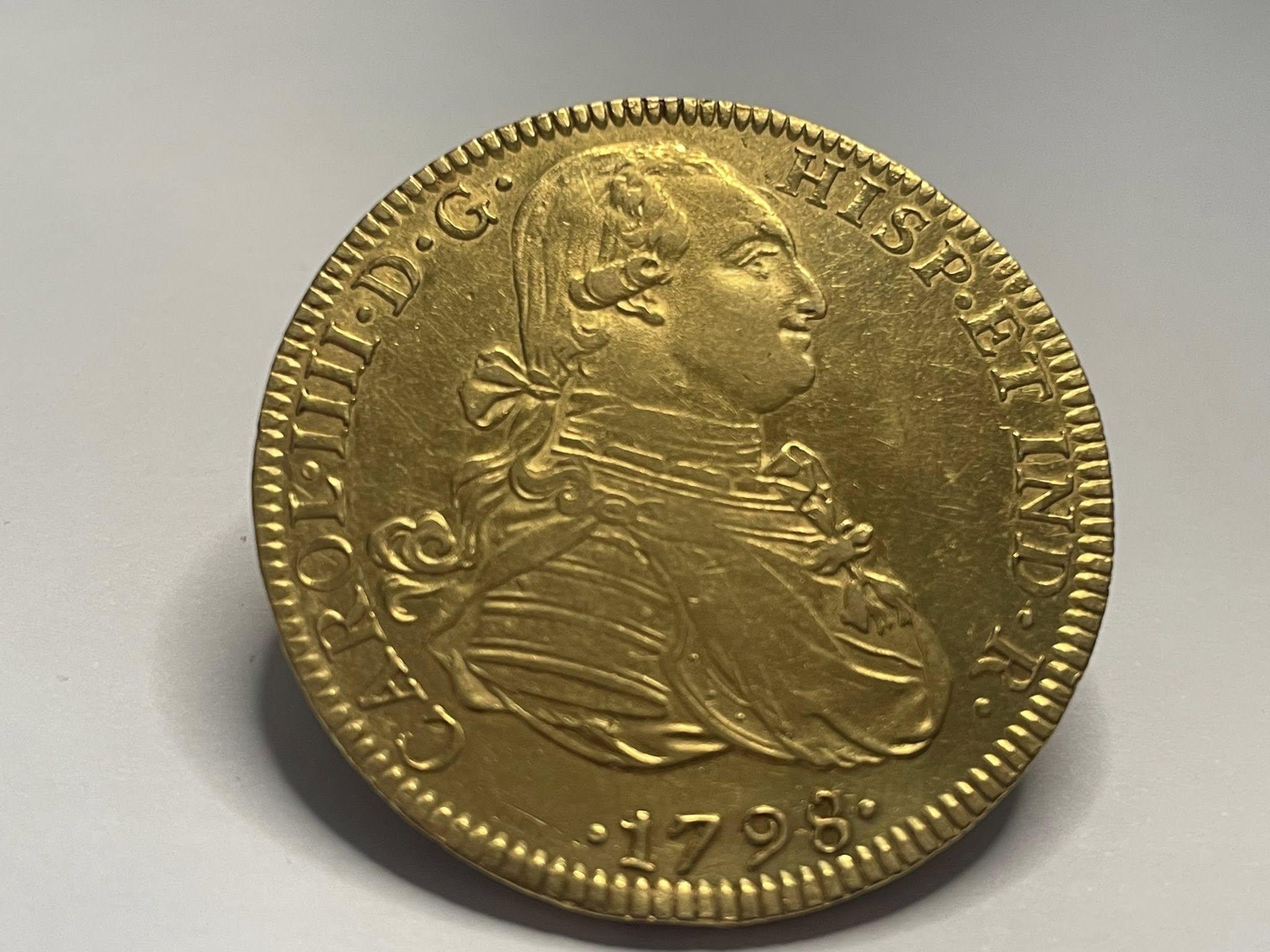 8 escudos 1798 Mexico F M Carlos IIII