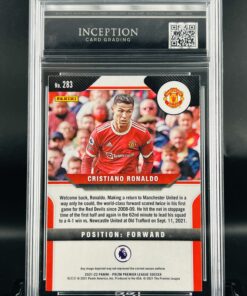 Cromo Cristiano Ronaldo GEM MINT 10 Panini Prizm 283 ICG Inception Card Grading