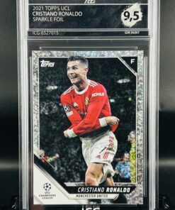 Cromo Cristiano Ronaldo GEM MINT 9,5 Topps Ucl Sparkle Foil ICG Inception Card Grading