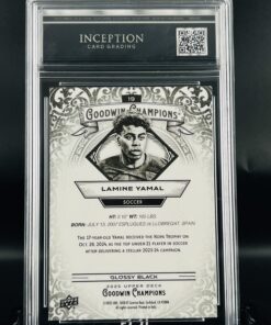 Cromo Lamine Yamal Goodwin Glossy Black GEM MINT 10 ICG Inception Card Grading
