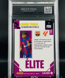 Cromo Lamine Yamal MINT 9 Panini MGK Elite ICG Inception Card Grading