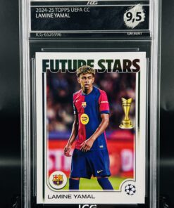 Cromo Lamine Yamal GEM MINT 9,5 Topps Uefa CC Future Stars ICG Inception Card Grading