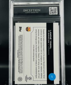 Cromo Lamine Yamal GEM MINT 10 Topps Uefa CC Future Stars ICG Inception Card Grading