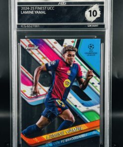 Cromo Lamine Yamal GEM MINT 10 Topps Finest UCC Inception Card Grading