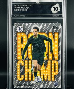 Cromo Divine Mukasa Rookie GEM MINT 10 Topps UCC Born Champ Inception Card Grading