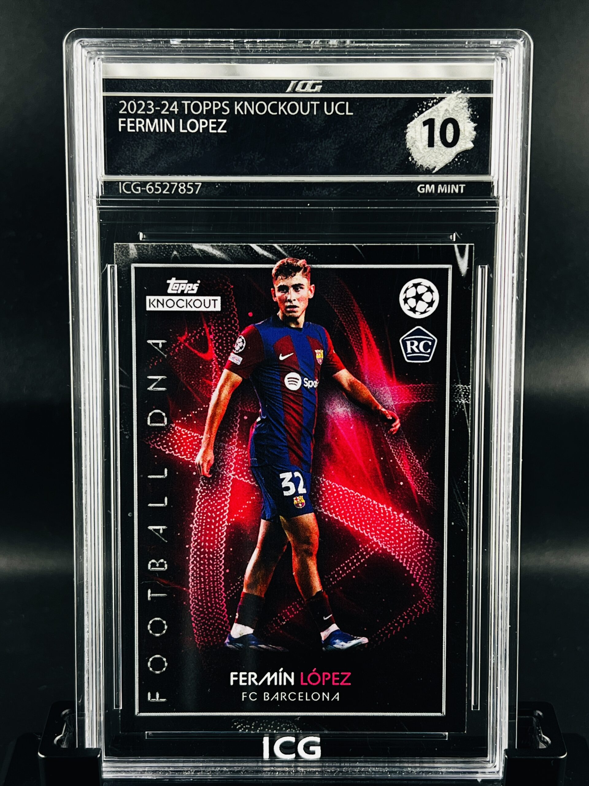 Cromo Fermin Lopez Rookie GEM MINT 10 Topps Knockout Inception Card Grading
