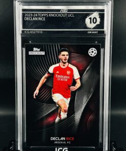 Cromo Declan Rice GEM MINT 10 Topps Knockout Inception Card Grading
