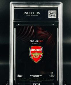 Cromo Declan Rice GEM MINT 10 Topps Knockout Inception Card Grading