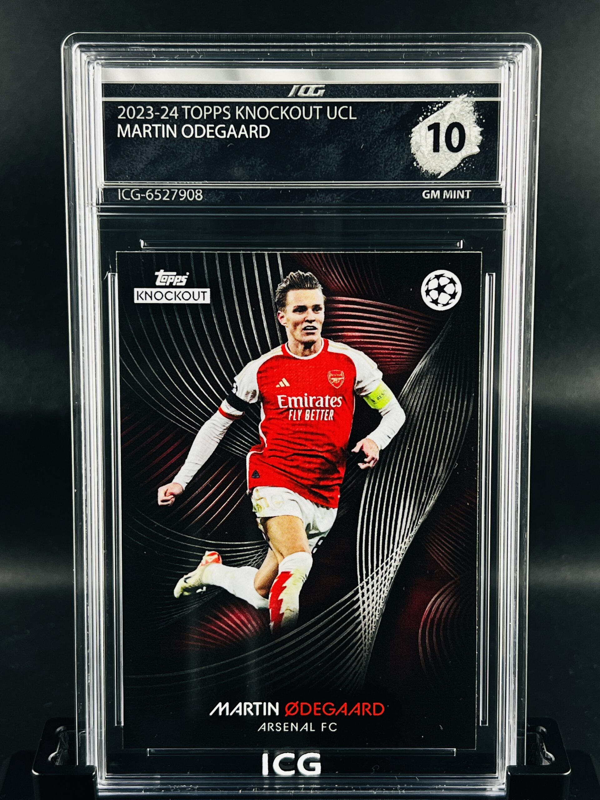 Cromo Martin Odegaard GEM MINT 10 Topps Knockout Inception Card Grading