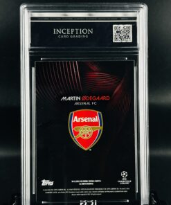 Cromo Martin Odegaard GEM MINT 10 Topps Knockout Inception Card Grading