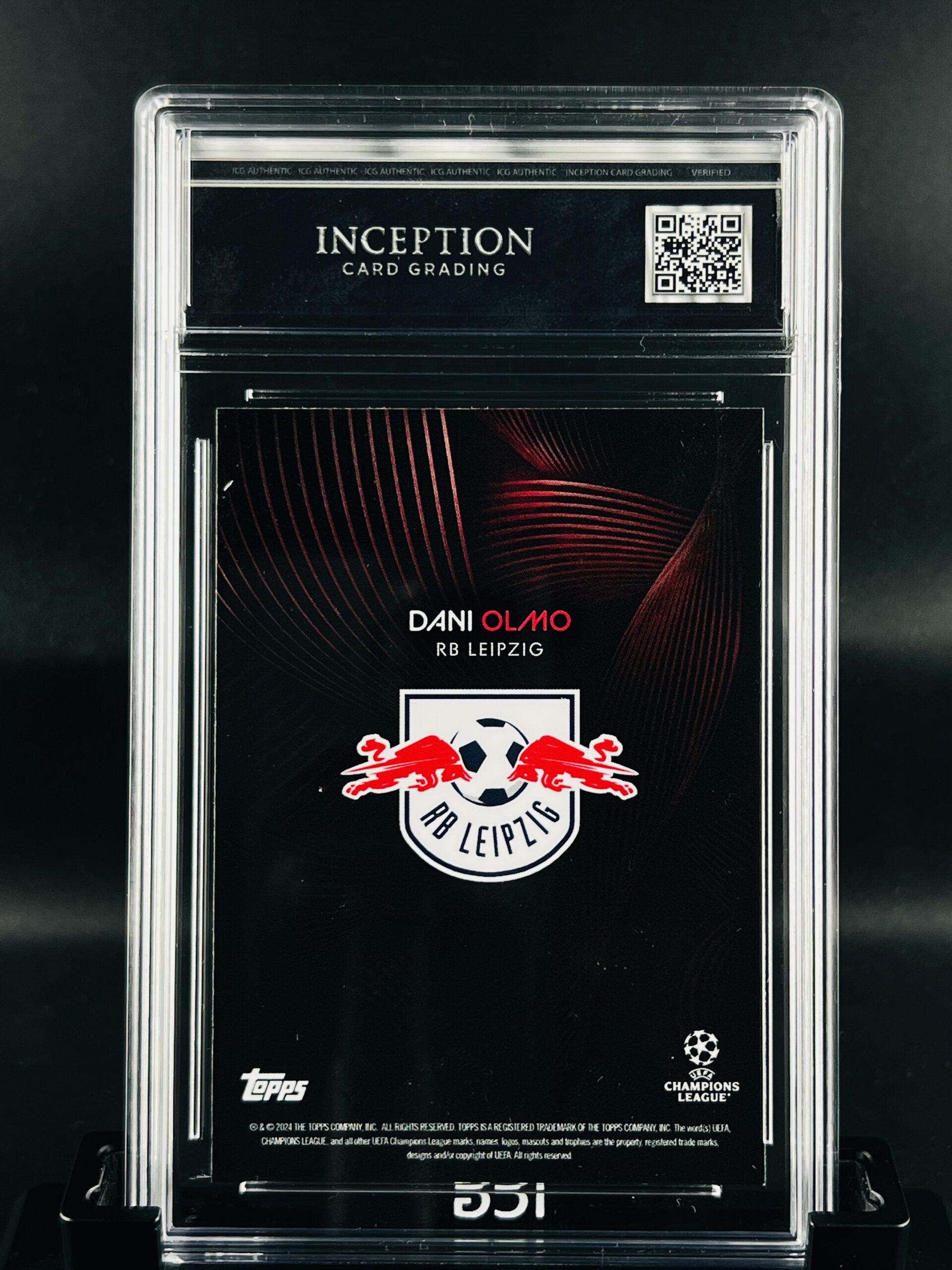 Cromo Dani Olmo GEM MINT 10 Topps Knockout Inception Card Grading
