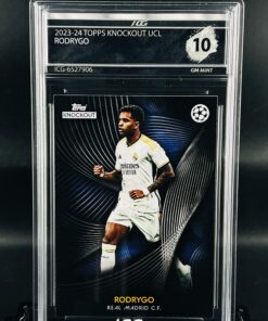 Cromo Rodrygo Goes GEM MINT 10 Topps Knockout Inception Card Grading