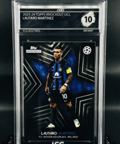 Cromo Lautaro Martinez GEM MINT 10 Topps Knockout Inception Card Grading
