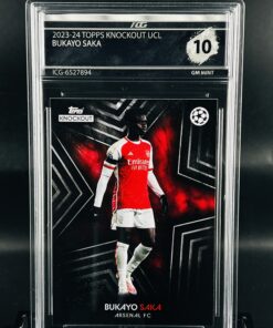 Cromo Bukayo Saka GEM MINT 10 Topps Knockout Inception Card Grading
