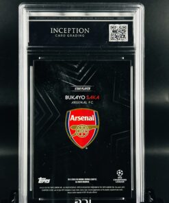 Cromo Bukayo Saka GEM MINT 10 Topps Knockout Inception Card Grading