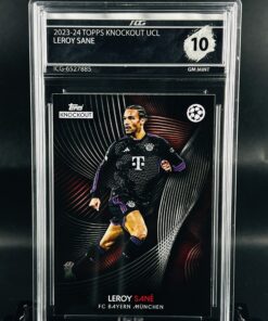 Cromo Leroy Sane GEM MINT 10 Topps Knockout Inception Card Grading