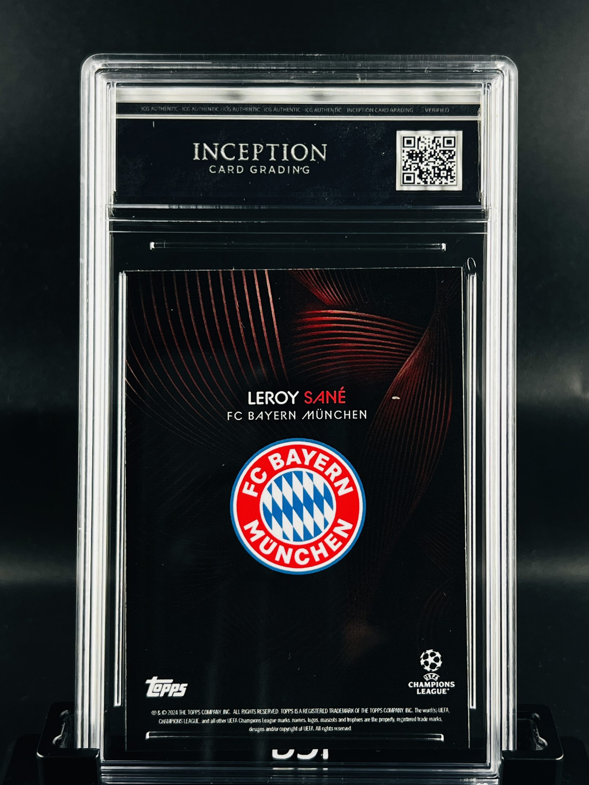 Cromo Leroy Sane GEM MINT 10 Topps Knockout Inception Card Grading