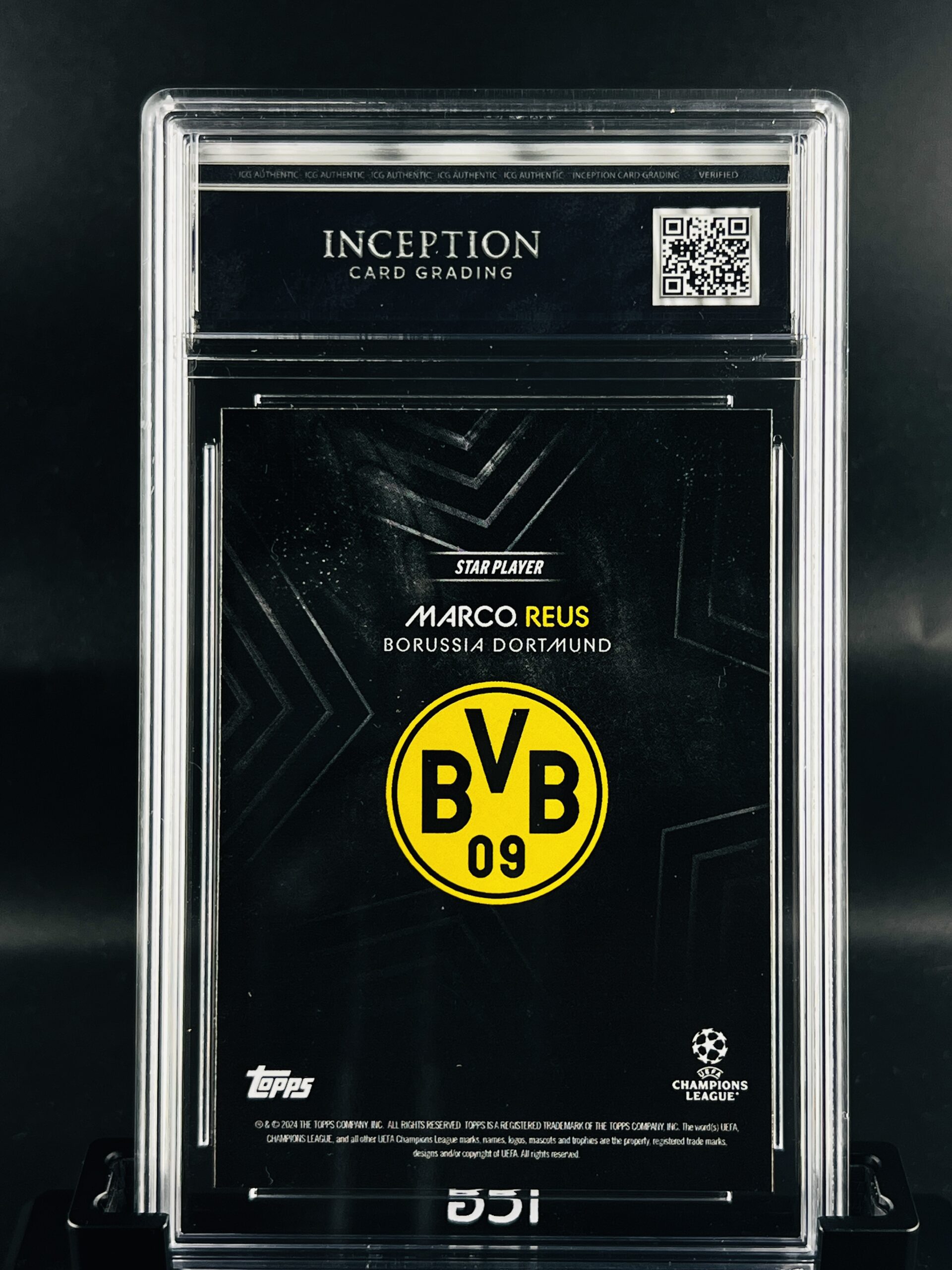 Cromo Marco Reus GEM MINT 10 Topps Knockout Inception Card Grading