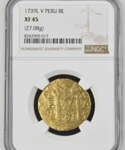 8 escudos Felipe V 1739 LV