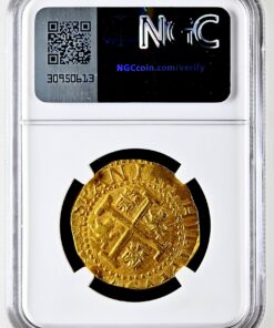 8 escudos 1709 L M Peru  Certificada MS 62  NGC