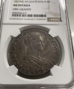 8 reales 1820 Guatemala M.