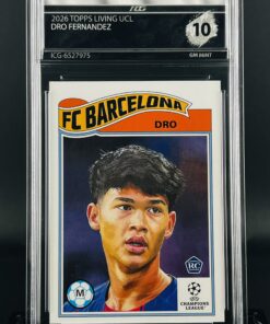 Cromo Dro Fernandez GEM MINT 10 Topps Living Set Inception Card Grading