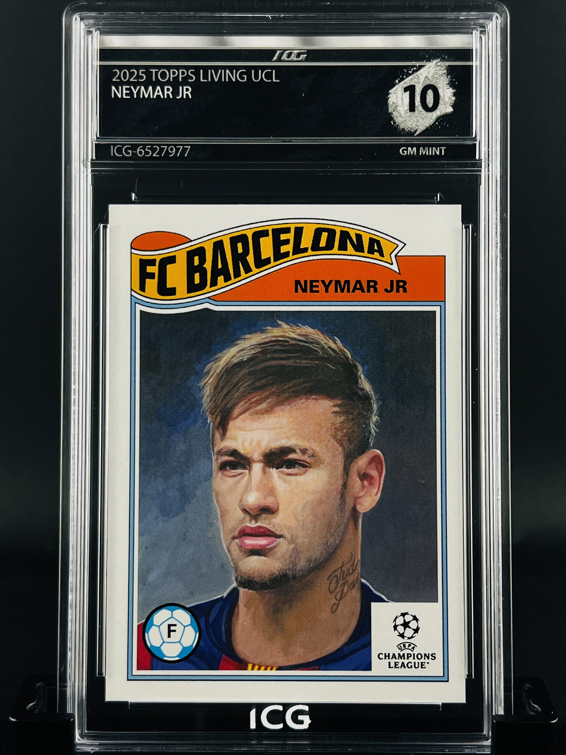 Cromo Neymar JR GEM MINT 10 Topps Living Set Inception Card Grading