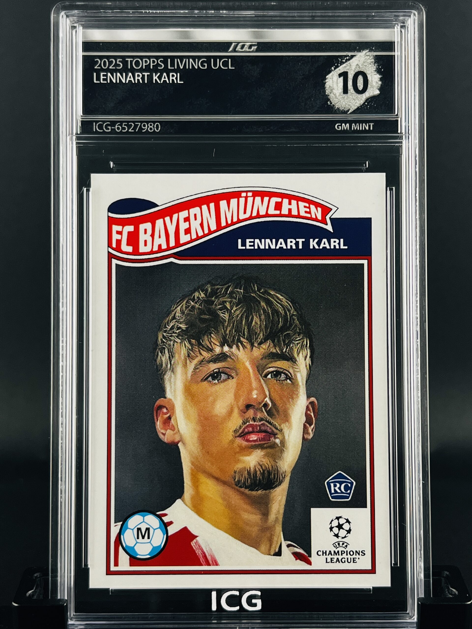 Cromo Lennart Karl GEM MINT 10 Topps Living Set Inception Card Grading