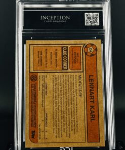 Cromo Lennart Karl GEM MINT 10 Topps Living Set Inception Card Grading